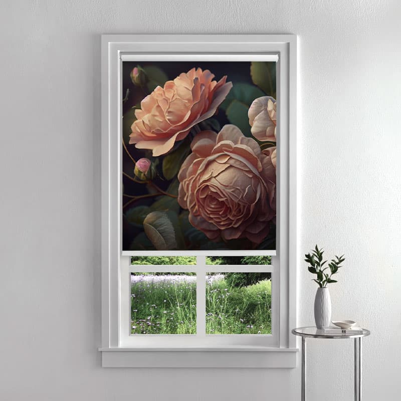 Whispered Roses Roller Blind pattern detail