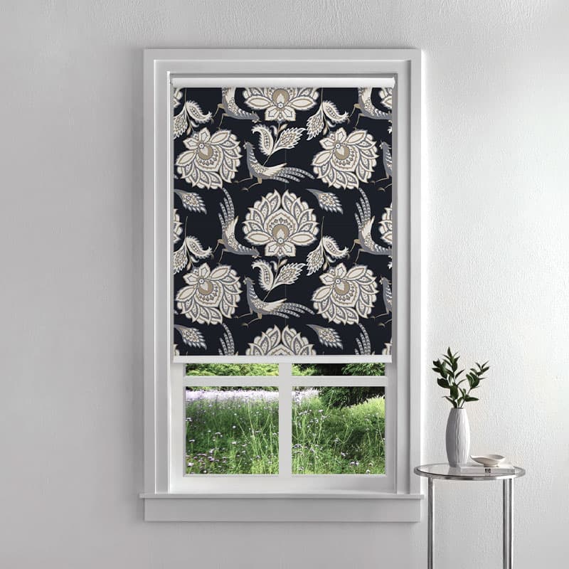 Paisley Floral Pattern Roller Blinds pattern detail