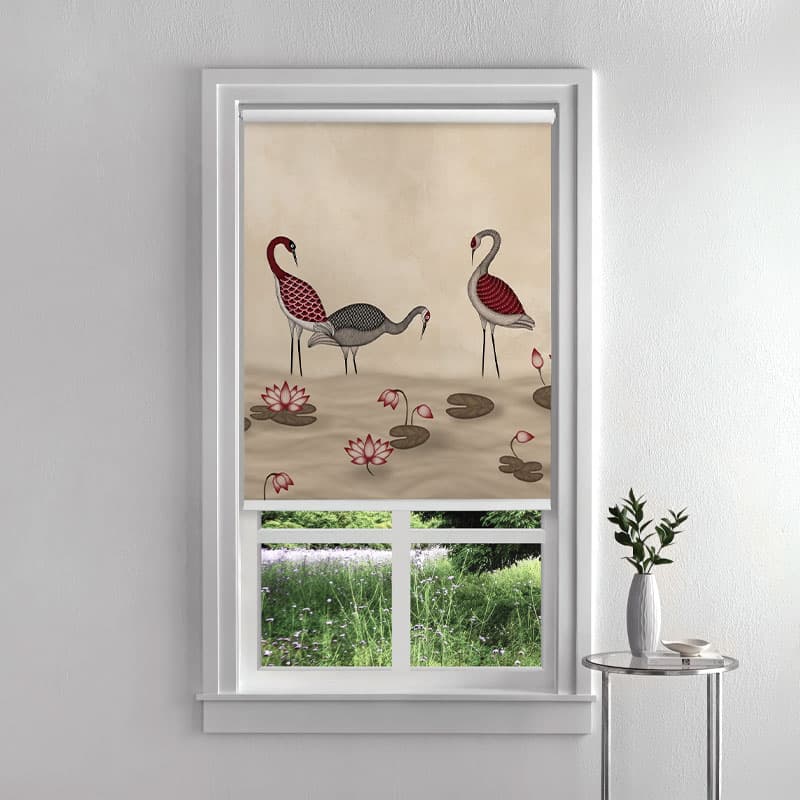 Artisan Aviary Roller Blinds pattern detail