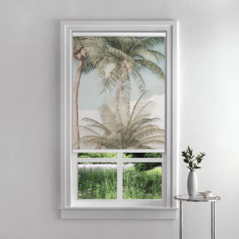 Palm Oasis Roller Blind pattern detail