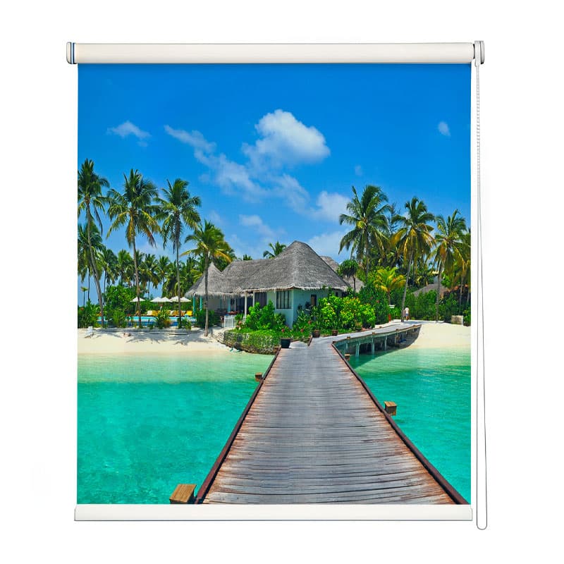 Island Panorama Roller Blinds shown in a room