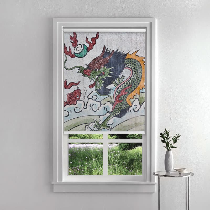 Dragon Artistry Roller Blind pattern detail