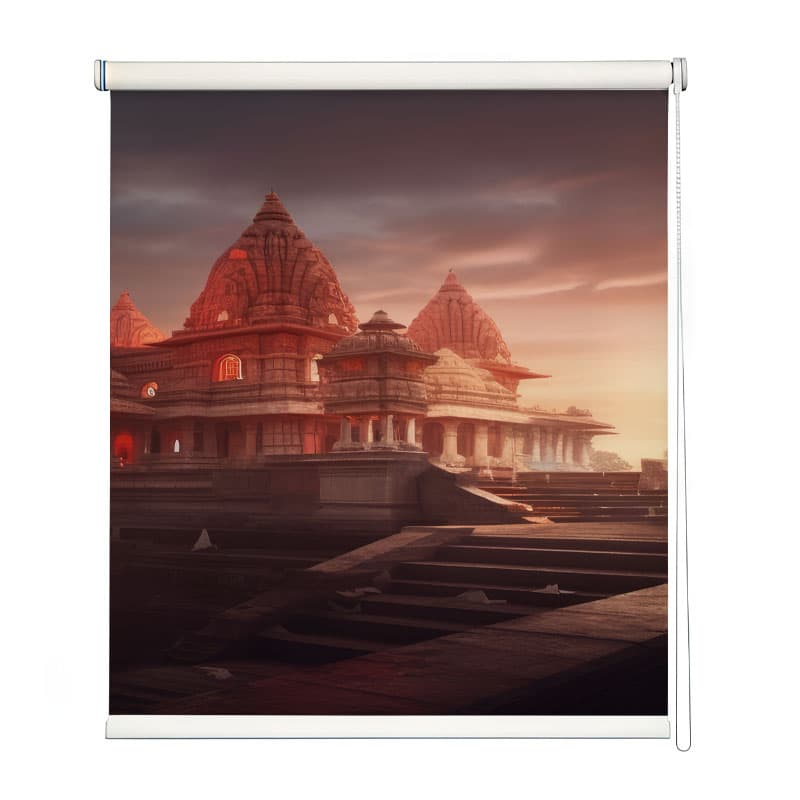 Sacred Temple Roller Blinds shown in a room