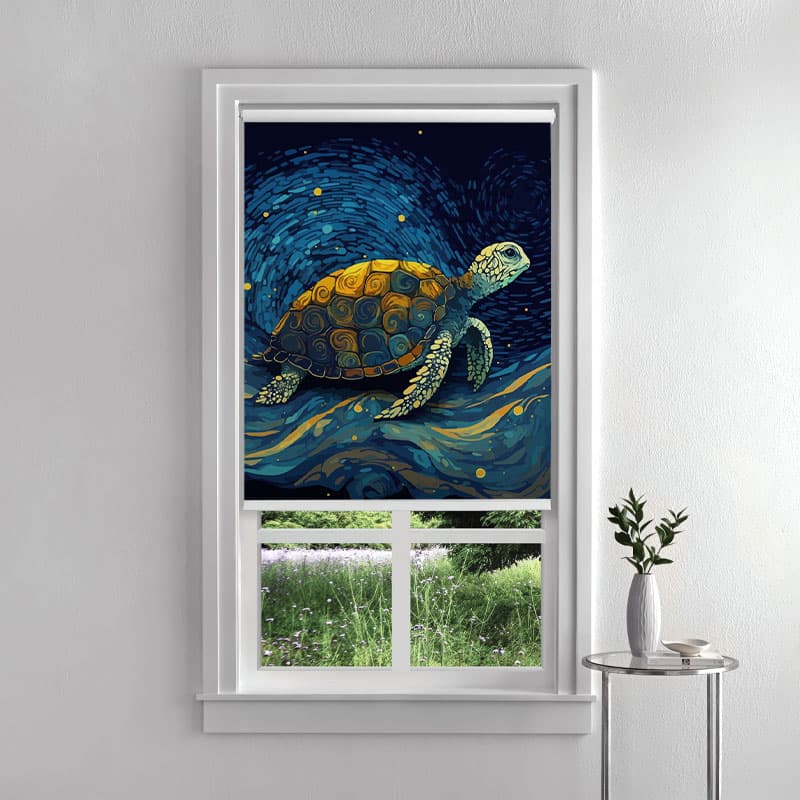 Celestial Turtle Roller Blinds pattern detail