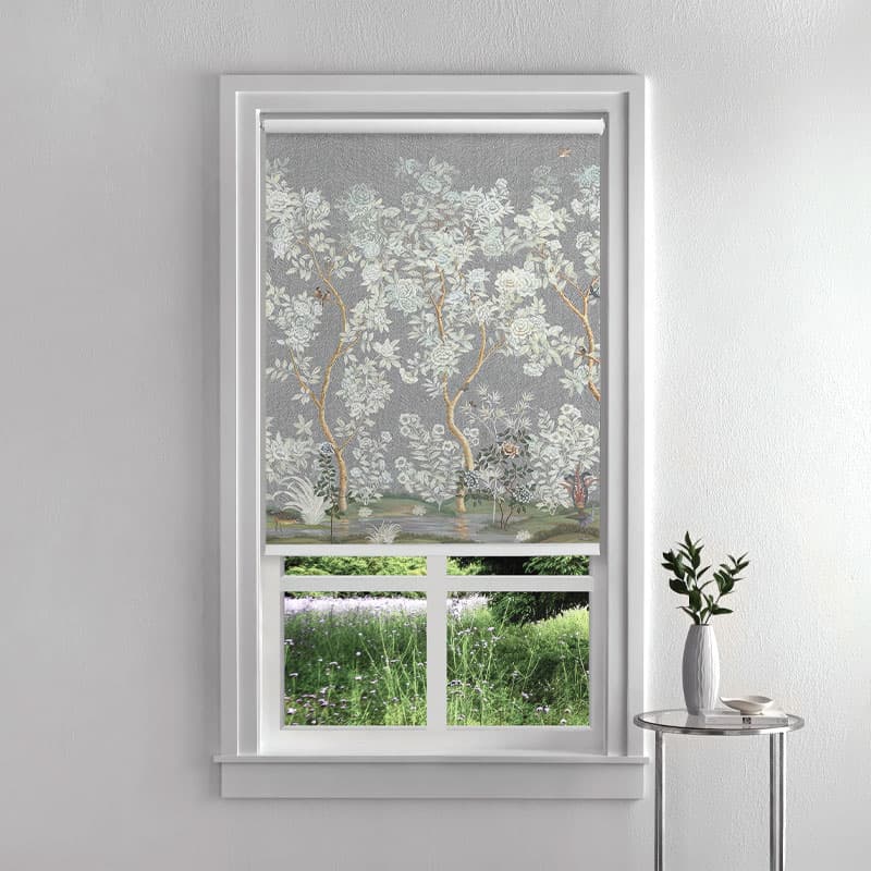 Twilight Blooms Roller Blinds pattern detail