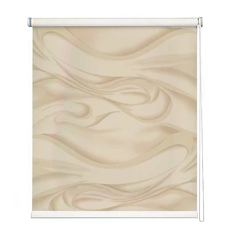 Silken Waves Roller Blinds shown in a room