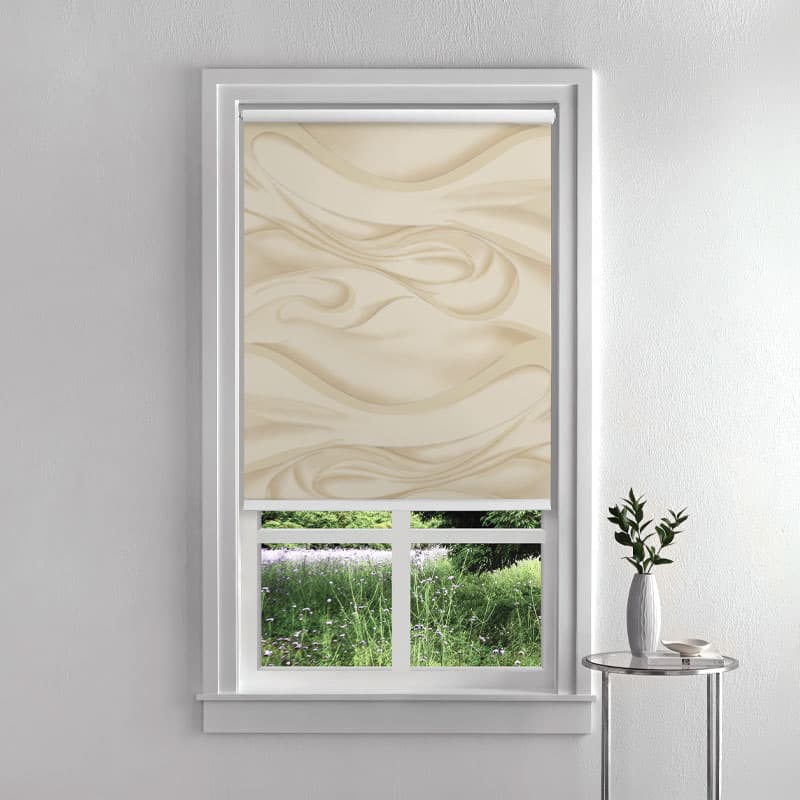 Silken Waves Roller Blinds pattern detail