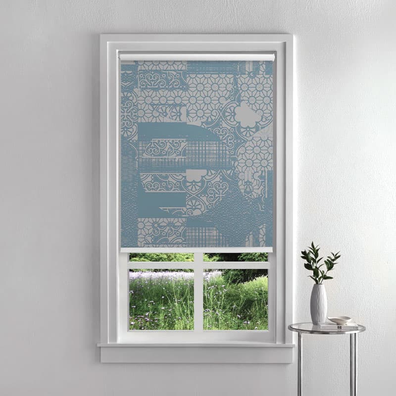 Heritage Patchwork Roller Blinds pattern detail