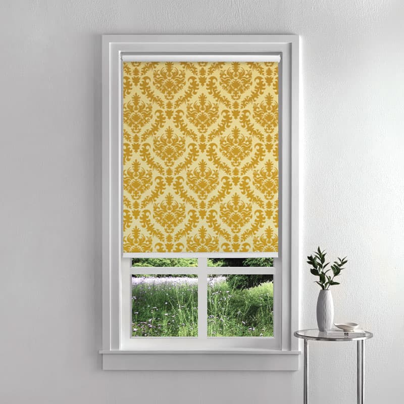 Luxe Scrollwork Roller Blinds pattern detail
