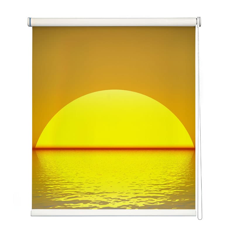 Sunset Through My Window Roller Blinds shown in a room