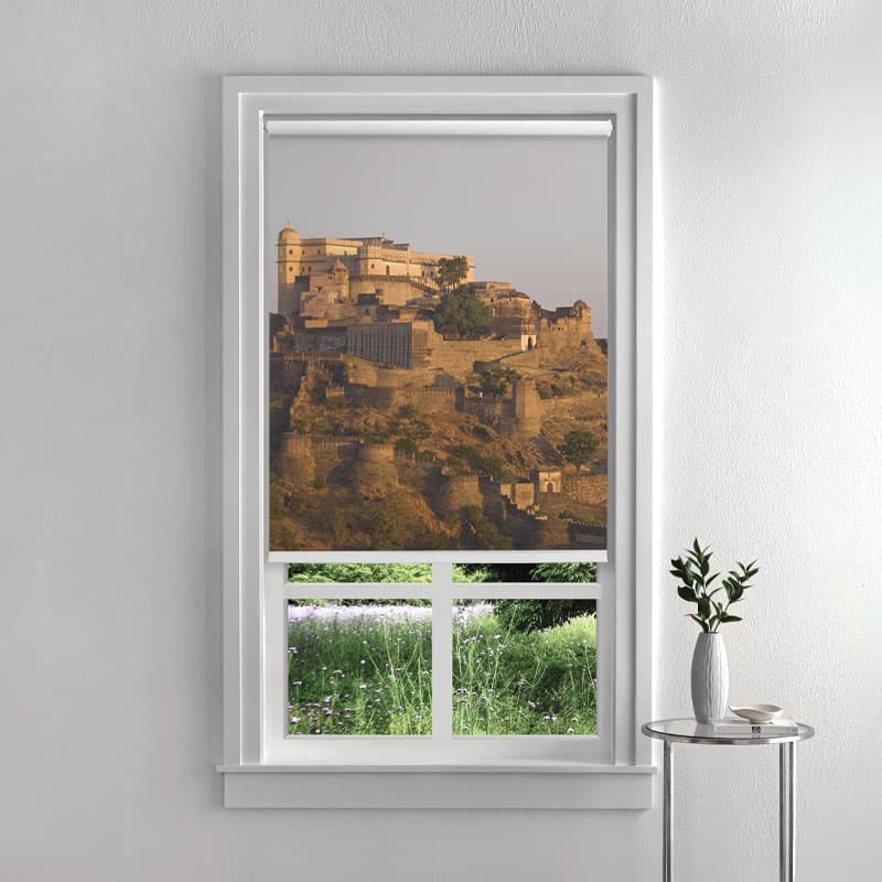 Kumbhalgarh Fort Roller Blinds pattern detail