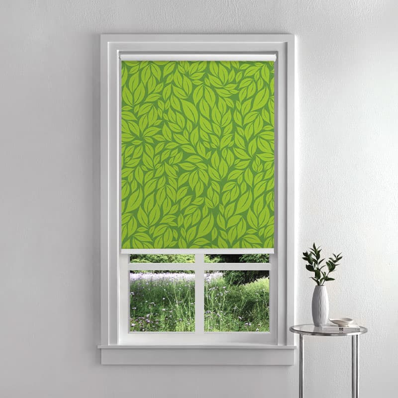 Fresh Foliage Roller Shades pattern detail