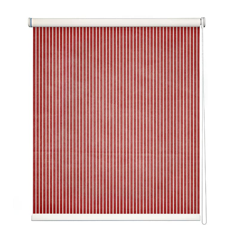 Scarlet Stream Roller Blinds shown in a room