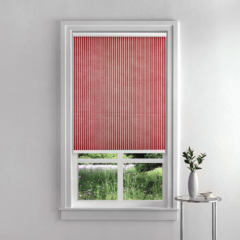 Scarlet Stream Roller Blinds pattern detail