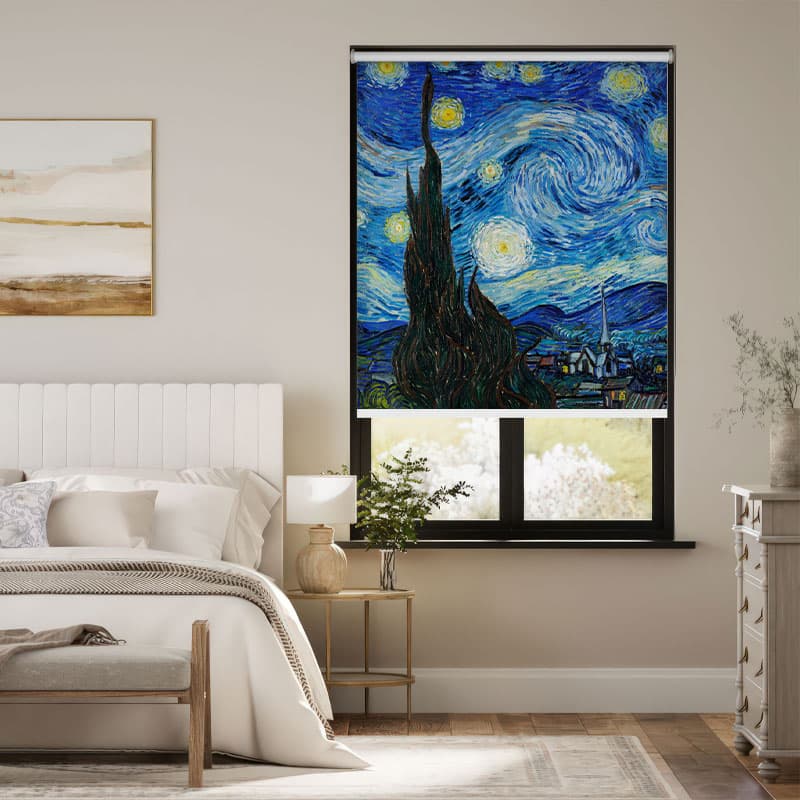 Night Sky Serenity Window Roller Blind pattern detail