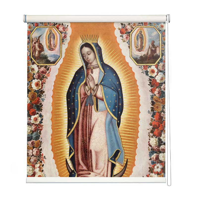 Blessed Virgin Mary Spiritual Roller Blind shown in a room
