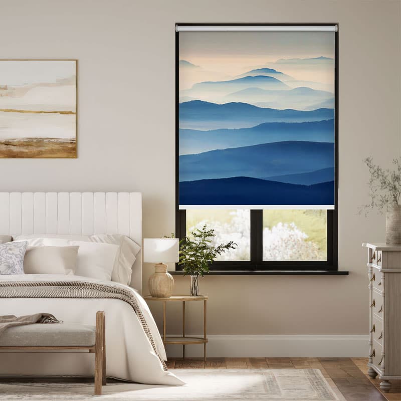 Blue Mountain Serenity Roller Blind pattern detail