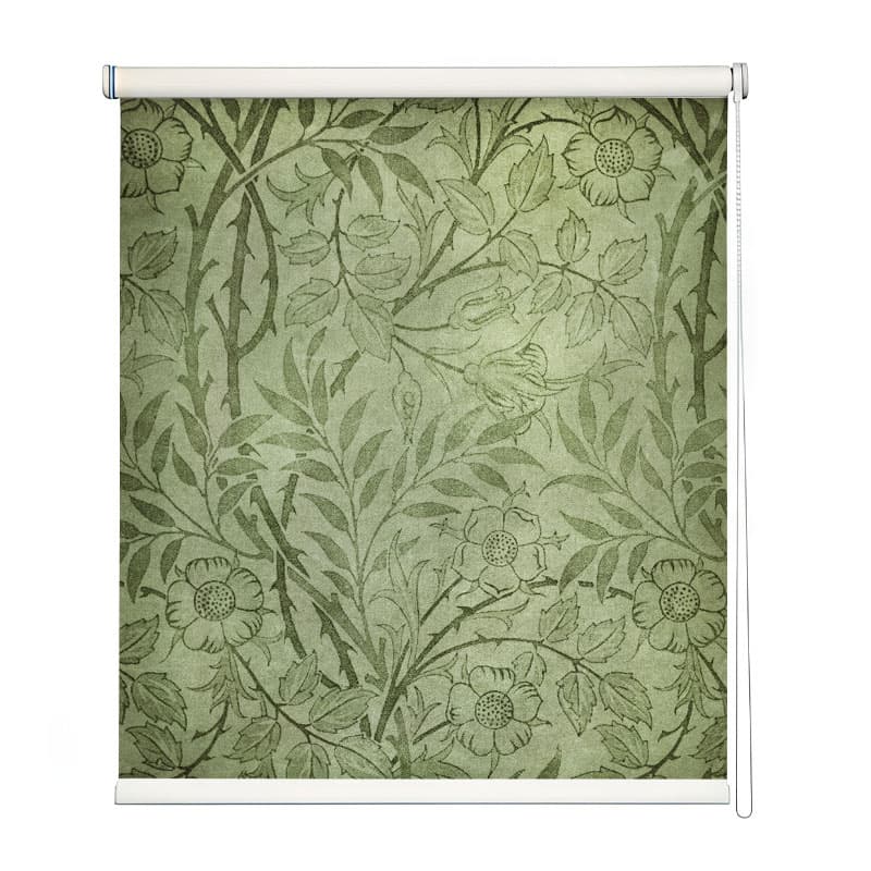 Vintage Botanical Garden Roller Blind shown in a room