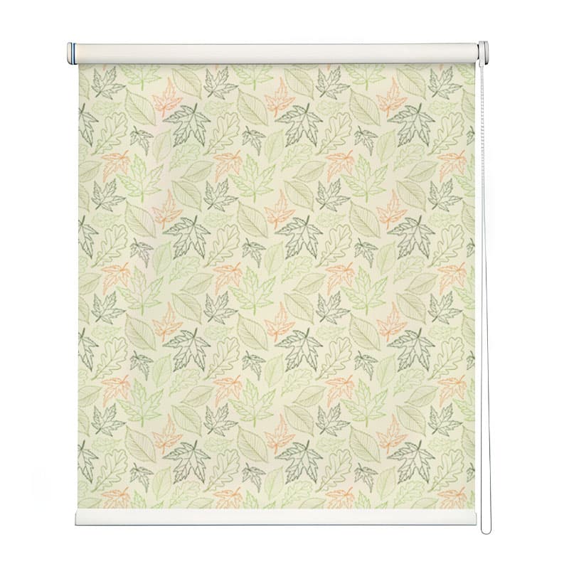 Modern Textured Green Panel Roller Blind shown in a room