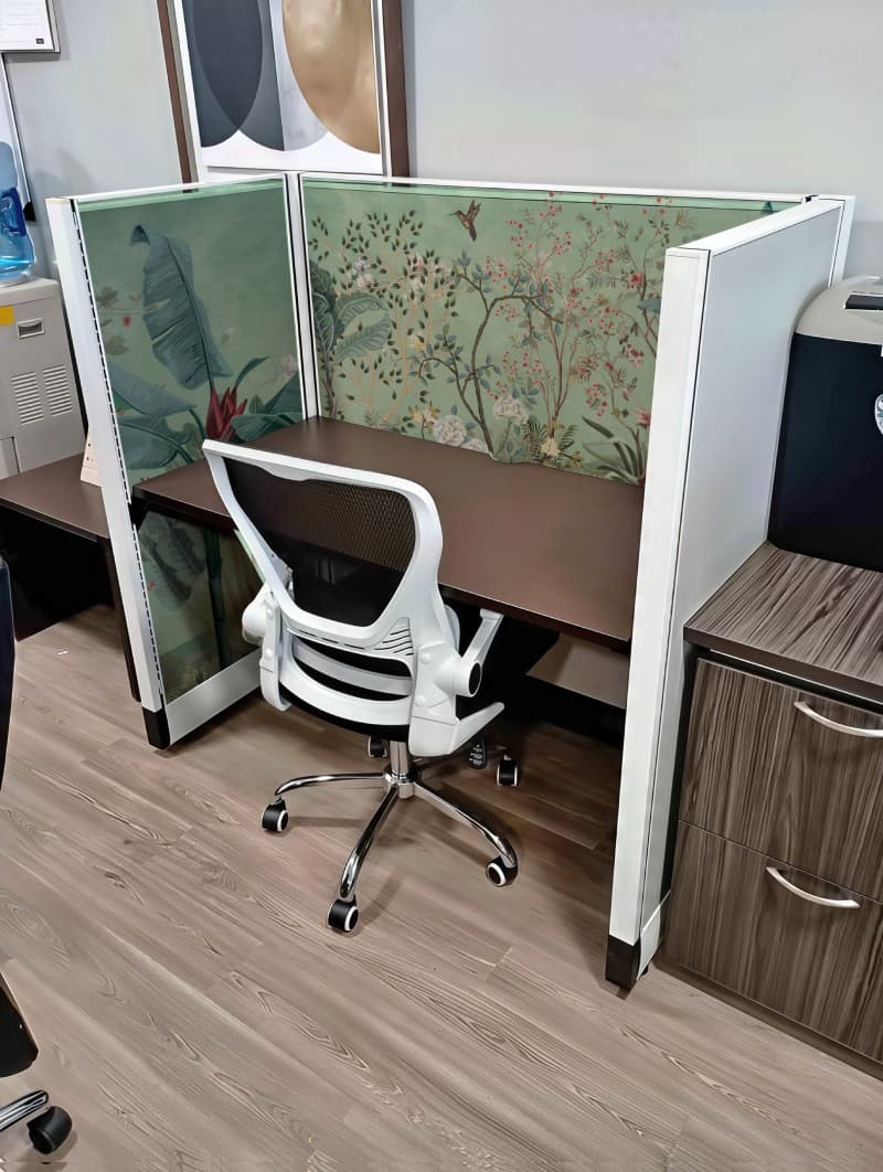Hummira, Hummingbird Garden Wallpaper Mural shown in a room