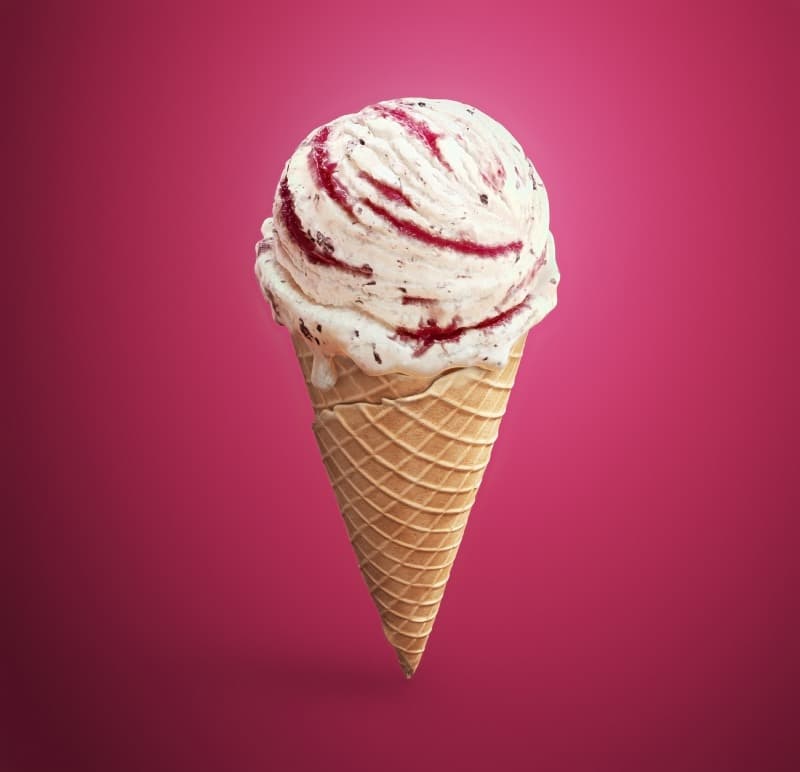 Gelatopia, Delightful Ice Cream Cone Mural pattern detail