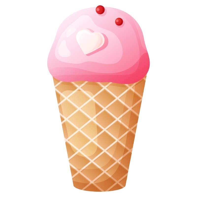 Scooply, Sweet Cone Fantasy Wallpaper Mural pattern detail