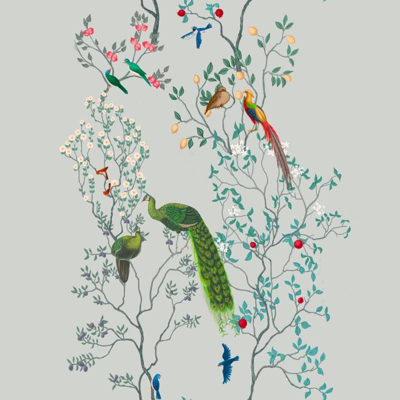 Songtree, Tropical Bird Melody Wallpaper Mural pattern detail