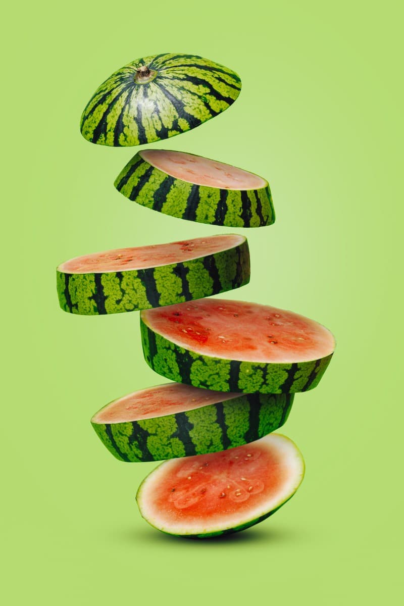 Splat, Bold Floating Melon Wallpaper Mural pattern detail