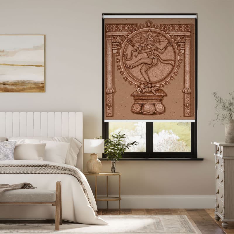 Ancient Engravings Nataraja Roller Blind pattern detail