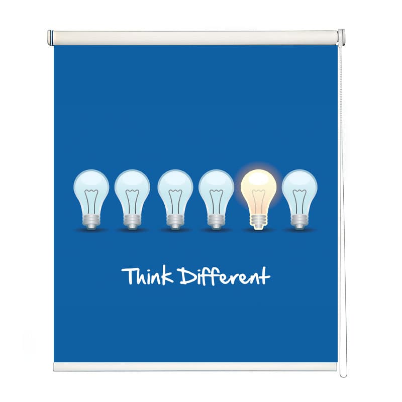 The Bright Idea Motivational Roller Blind shown in a room