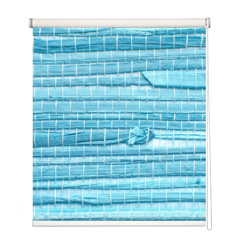 Ocean Weave Textured Window Roller Blind shown in a room