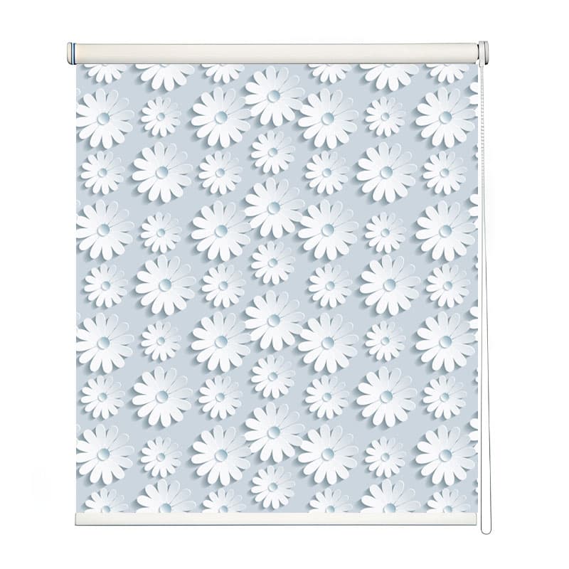 Modern Daisy Chain Window Roller Blind shown in a room