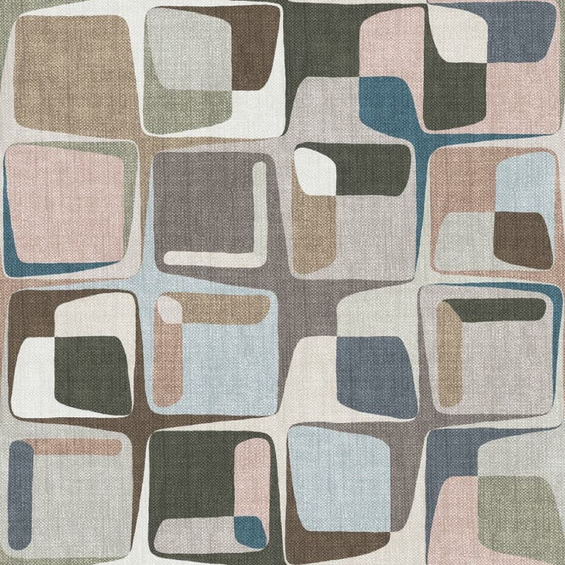 Formelle, Soft Modern Geometry Wallpaper pattern detail