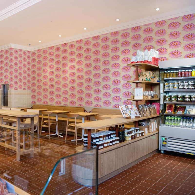 Caketon, Whimsical Dessert Delight Wallpaper shown in a room