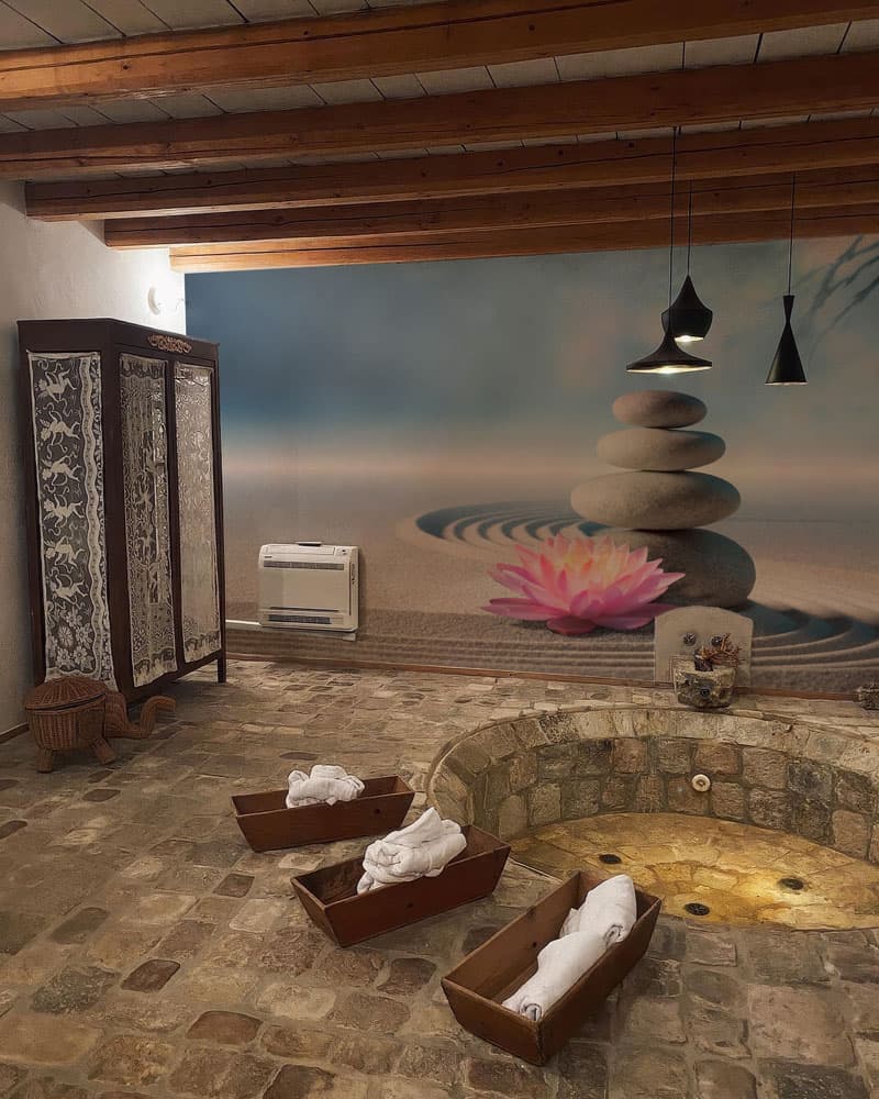 Shantiva, Lotus Zen Harmony Mural shown in a room