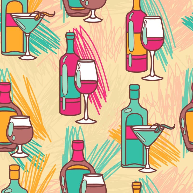 Solvini, Playful Spirits Wallpaper Mural pattern detail