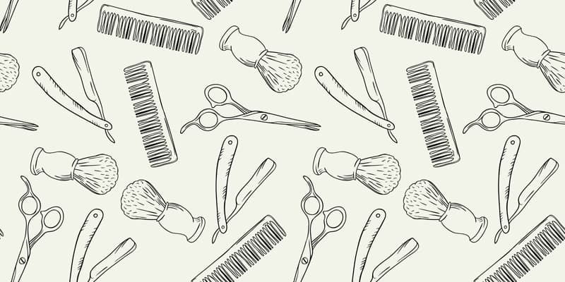 Remington, Grooming Essentials Pattern Wallpaper pattern detail