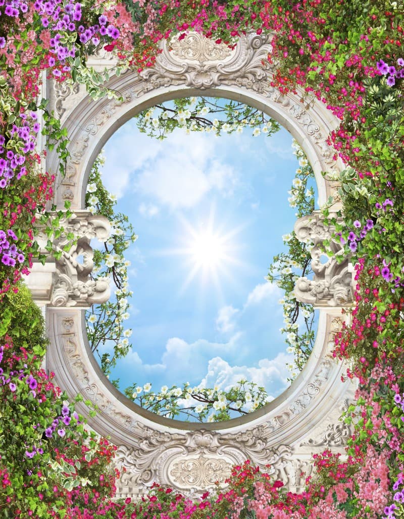 Mayfair, Sun-Kissed Archway Wallpaper Mural pattern detail