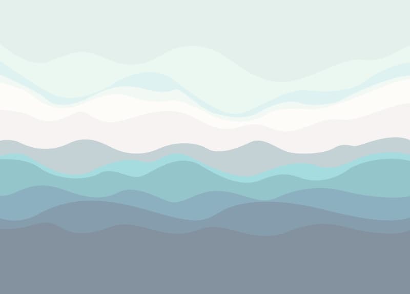 Tundra, Arctic Wave Landscape Wallpaper Mural pattern detail