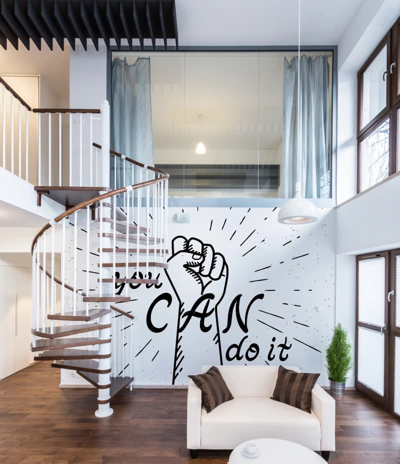 Valora, You Can Do It Wallpaper Mural shown in a room