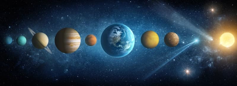 Cosmara, Solar System Alignment Wallpaper Mural pattern detail