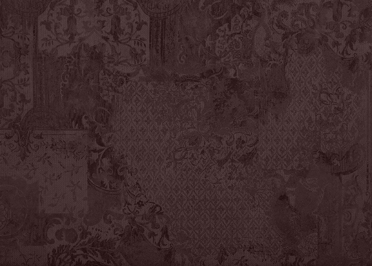 Velvetia, Victorian Wine Floral Wallpaper Mural pattern detail
