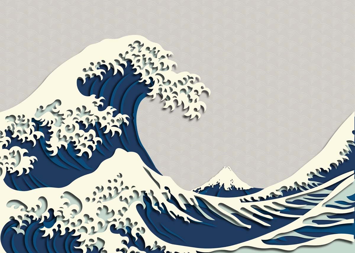 Kazamara, Surge of Serenity Wallpaper Mural pattern detail