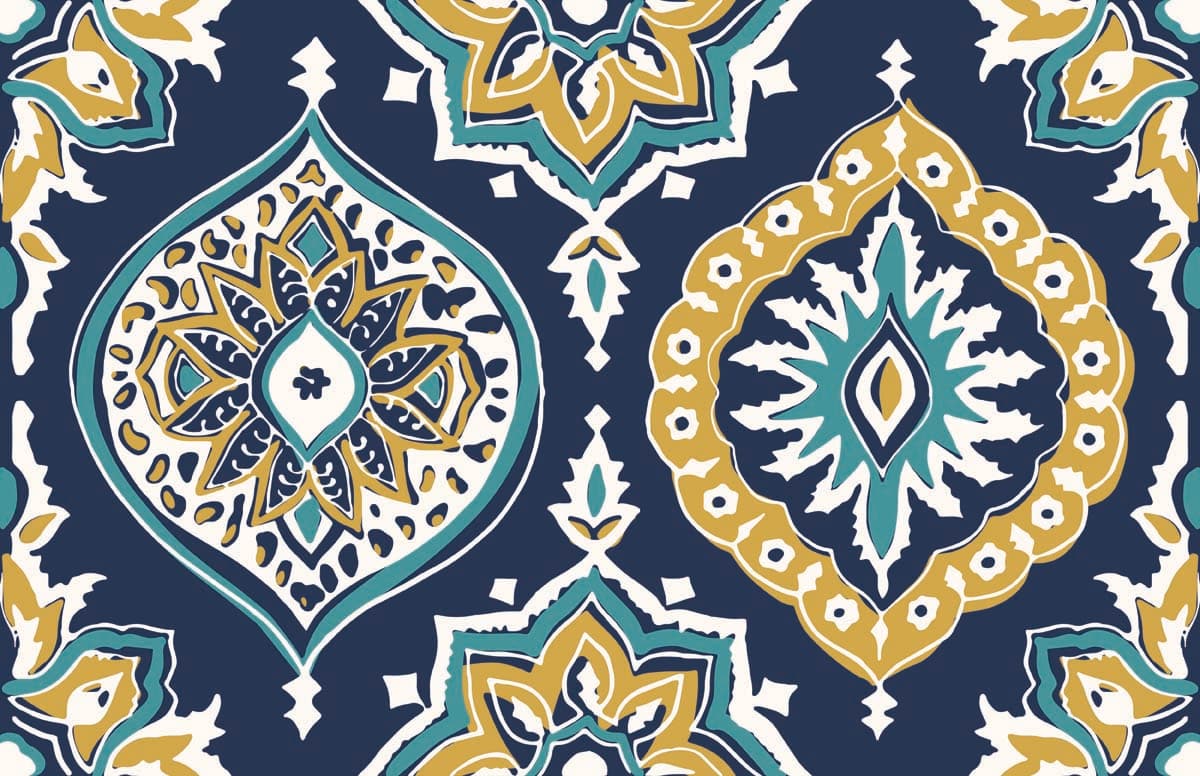 Dreamer, Bohemian Pattern Wallpaper pattern detail